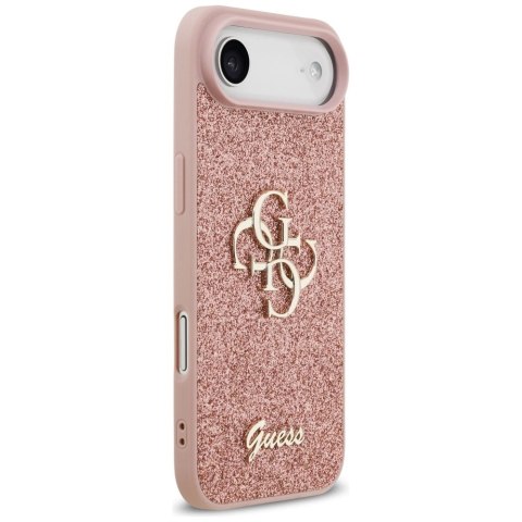 Etui Guess Fixed Glitter Big 4G na iPhone Air - różowe