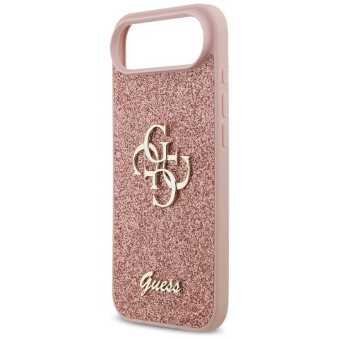 Etui Guess Fixed Glitter Big 4G na iPhone Air - różowe