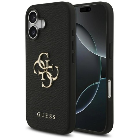 Etui Guess Grained Big 4G & Classic Logo na iPhone 17 - czarne