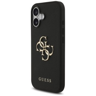 Etui Guess Grained Big 4G & Classic Logo na iPhone 17 - czarne