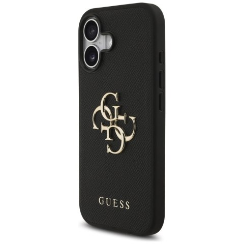 Etui Guess Grained Big 4G & Classic Logo na iPhone 17 - czarne