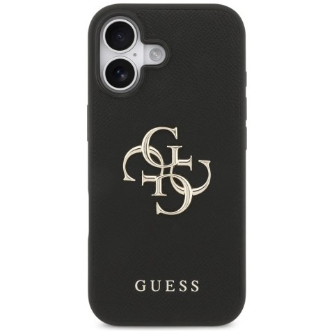 Etui Guess Grained Big 4G & Classic Logo na iPhone 17 - czarne