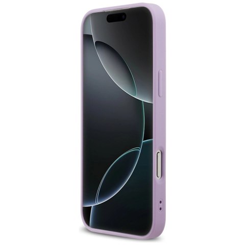 Etui Guess Grained Ring MagSafe na iPhone 17 Pro Max - fioletowe