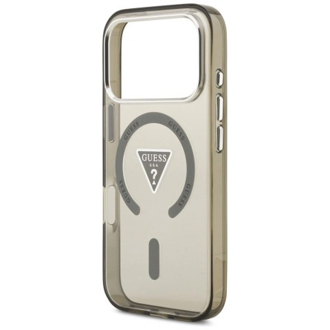 Etui Guess IML Gradient Triangle Logo MagSafe na iPhone 17 Pro Max - zielone