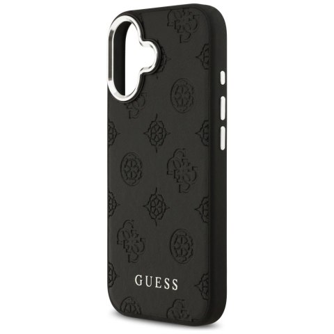 Etui Guess Peony Hot Stamp Script MagSafe na iPhone 17 - czarne