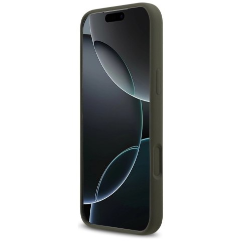 Etui Guess Silicone Triangle Logo MagSafe na iPhone 17 Pro Max - zielone