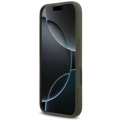 Etui Guess Silicone Triangle Logo MagSafe na iPhone 17 - zielone