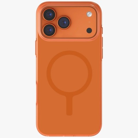 Etui UNIQ Clario Magclick Charging na iPhone 17 Pro Max - pomarańczowe