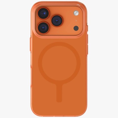 Etui UNIQ Clario Magclick Charging na iPhone 17 Pro - pomarańczowe