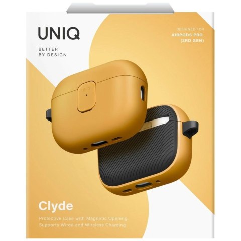 Etui UNIQ Clyde na AirPods Pro 3 gen - żółto-szary