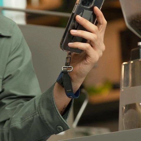 Smycz UNIQ Vista uniwersalna na telefon 2w1 - różowa