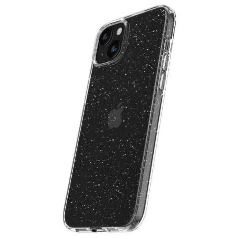 Etui Spigen Liquid Crystal na iPhone 15 - przezroczysto-brokatowe