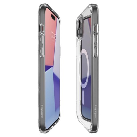 Etui Spigen Ultra Hybrid Mag z MagSafe na iPhone 15 - białe