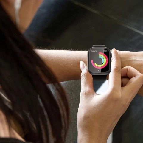 Etui Tech-Protect Defense360 na Apple Watch 4 / 5 / 6 / SE (44mm) - czarno-pomarańczowy