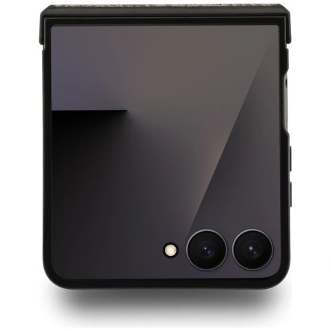 Etui Guess 4G Classic MagSafe na Samsung Galaxy Z Flip 7 - brązowe