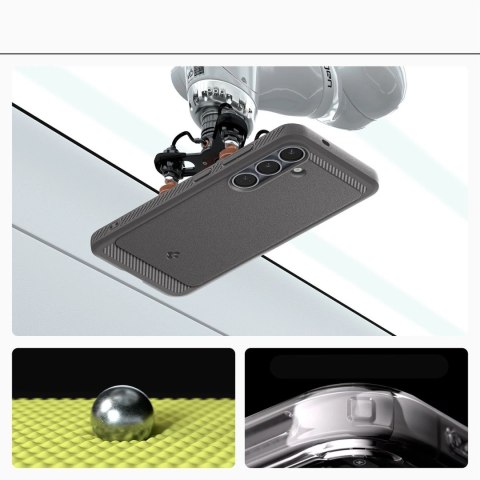 Etui Spigen Rugged Armor Mag MagSafe na Samsung Galaxy S25 - szare