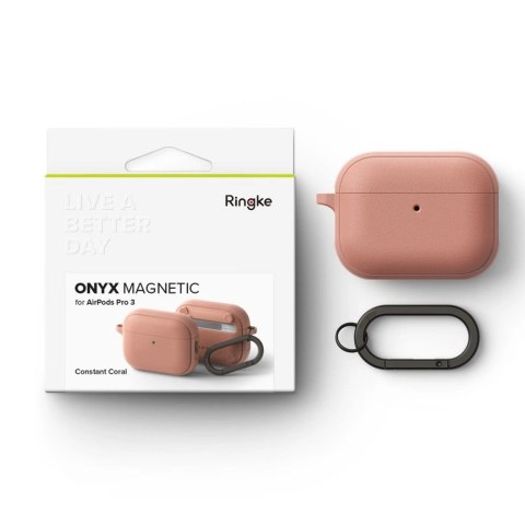 Etui Ringke Onyx Magnetic MagSafe na AirPods Pro 3 - różowe