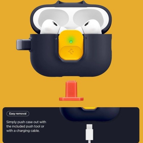 Etui Spigen Nano Pop na AirPods Pro 3 - granatowo-żółte