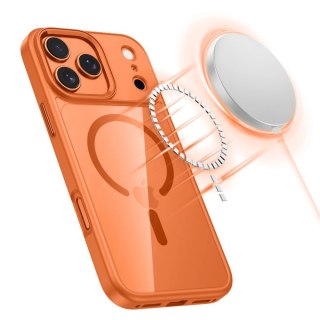 Etui Tech-Protect MagMat MagSafe na iPhone 17 Pro - przezroczysto-pomarańczowe