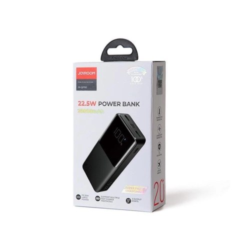Joyroom powerbank 20000mAh 22.5W PD QC3.0 AFC czarny (JR-QP192)