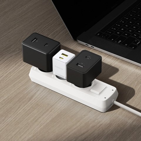 Ładowarka sieciowa Baseus Palm 30W USB-C USB-A - biała