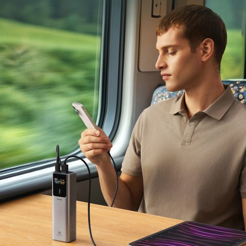 Powerbank CUKTECH CKPB100PGLBL 150W 10000mAh USB-C USB-A - szary