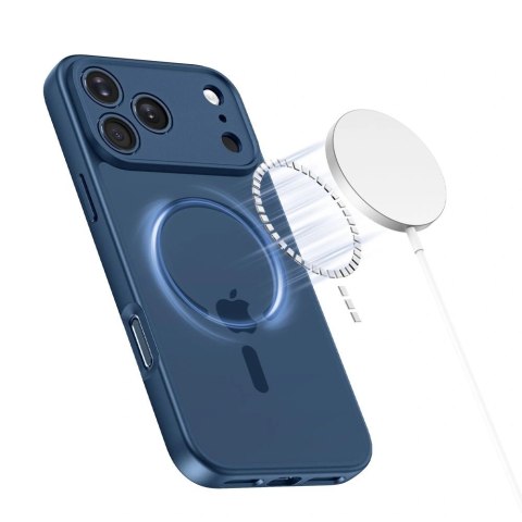 Etui Tech-Protect BasicMag MagSafe na iPhone 17 Pro Max - granatowe