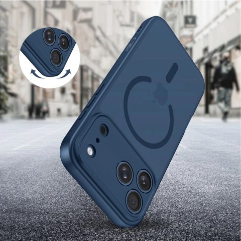 Etui Tech-Protect BasicMag MagSafe na iPhone 17 Pro Max - granatowe