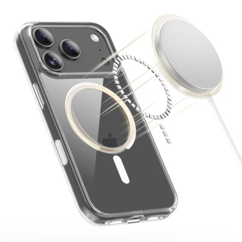 Etui Tech-Protect Flexair Hybrid CC MagSafe na iPhone 17 Pro Max - przezroczyste