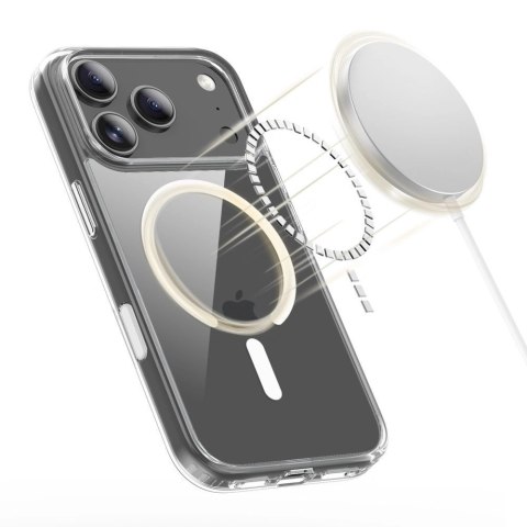 Etui Tech-Protect Flexair Hybrid CC MagSafe na iPhone 17 Pro - przezroczyste