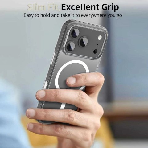 Etui Tech-Protect Flexair Hybrid CC MagSafe na iPhone 17 Pro - przezroczyste
