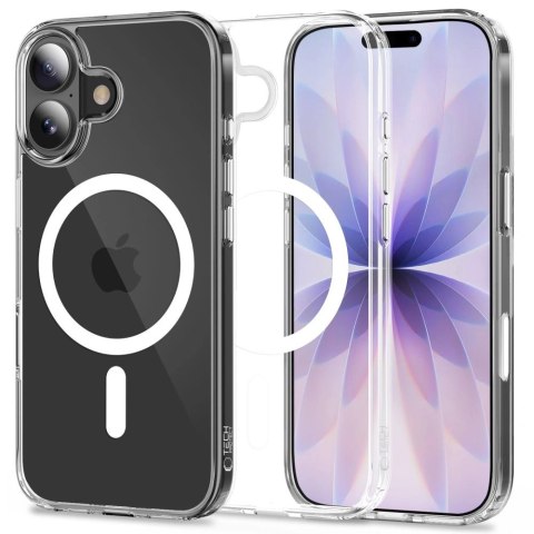 Etui Tech-Protect Flexair Hybrid CC MagSafe na iPhone 17 - przezroczyste