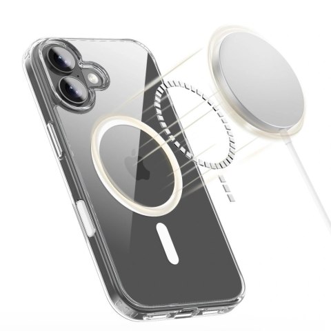 Etui Tech-Protect Flexair Hybrid CC MagSafe na iPhone 17 - przezroczyste