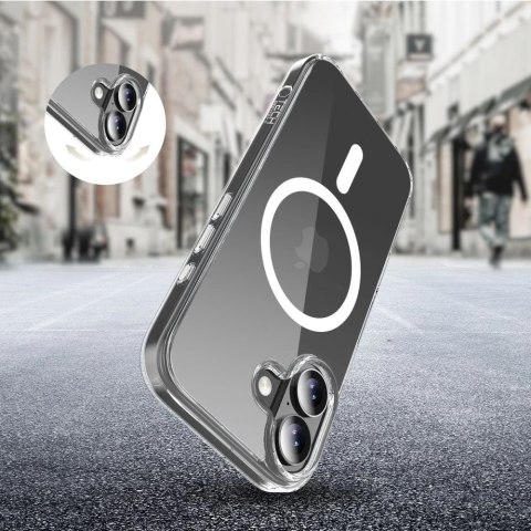 Etui Tech-Protect Flexair Hybrid CC MagSafe na iPhone 17 - przezroczyste