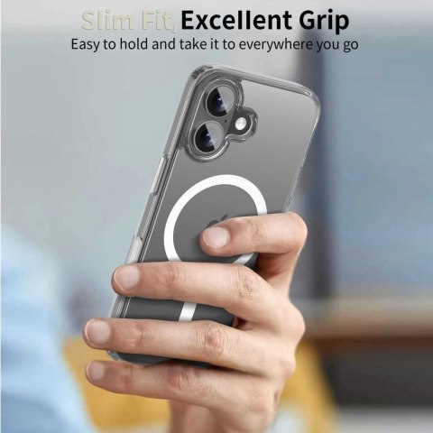 Etui Tech-Protect Flexair Hybrid CC MagSafe na iPhone 17 - przezroczyste