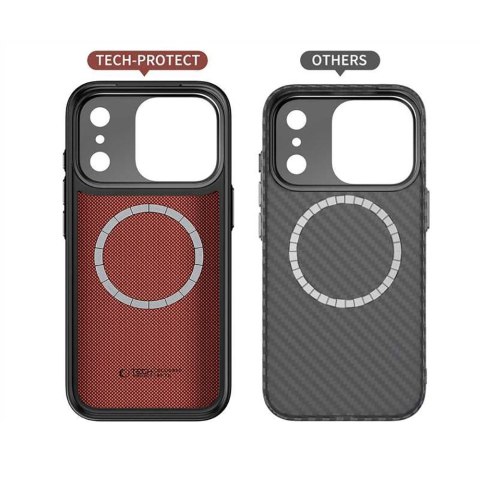 Etui Tech-Protect Kevlar Aramid MagSafe na iPhone 17 Pro Max - czarne