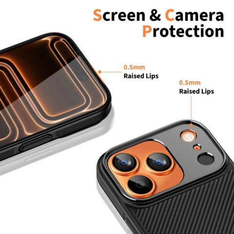Etui Tech-Protect Kevlar Aramid MagSafe na iPhone 17 Pro Max - czarne