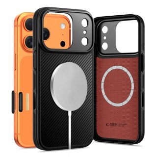 Etui Tech-Protect Kevlar Aramid MagSafe na iPhone 17 Pro - czarne