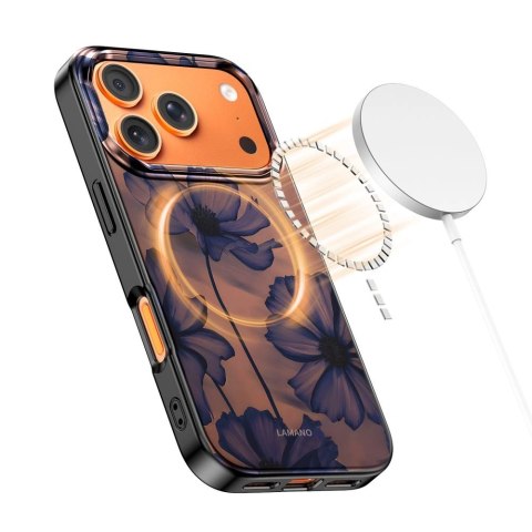 Etui Tech-Protect Lamano MagSafe na iPhone 17 Pro Max - brązowo-fioletowe
