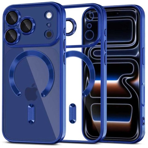 Etui Tech-Protect MagFlex MagSafe na iPhone 17 Pro Max - przezroczysto-granatowe