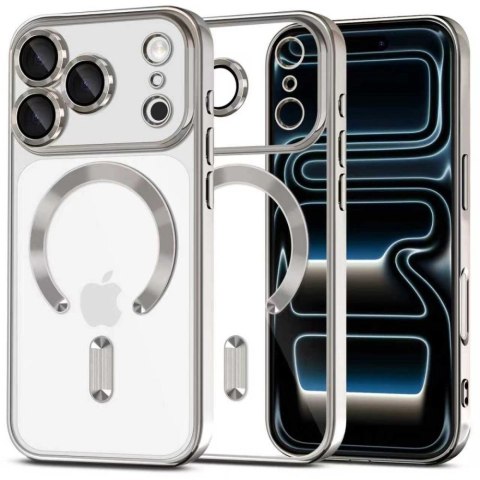 Etui Tech-Protect MagFlex MagSafe na iPhone 17 Pro - przezroczysto-srebrne