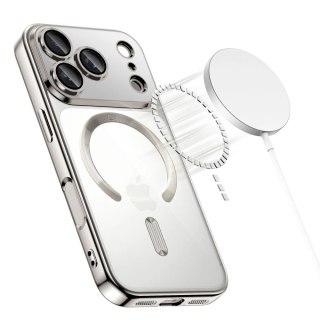 Etui Tech-Protect MagFlex MagSafe na iPhone 17 Pro - przezroczysto-srebrne