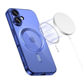 Etui Tech-Protect MagFlex MagSafe na iPhone 17 - przezroczysto-granatowe