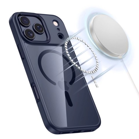 Etui Tech-Protect MagMat MagSafe na iPhone 17 Pro Max - przezroczysto - granatowe