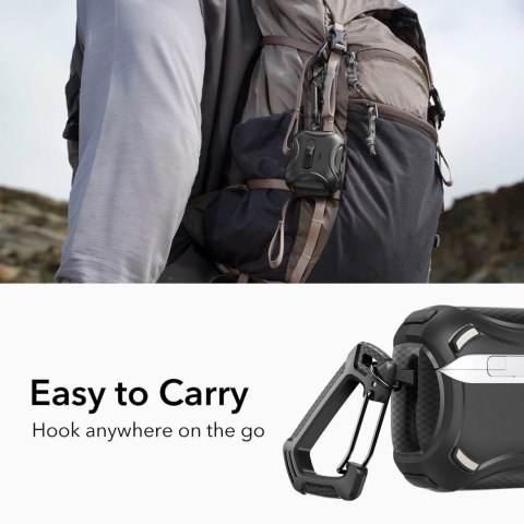 Etui ESR Cyber FlickLock MagSafe na AirPods Pro 3 - czarne