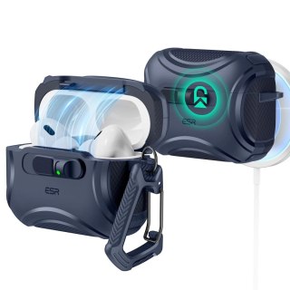 Etui ESR Cyber FlickLock MagSafe na AirPods Pro 3 - granatowe
