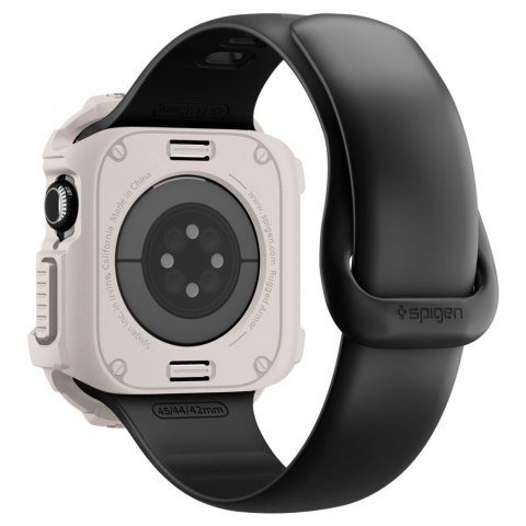 Etui Spigen Rugged Armor na Apple Watch 42 mm - beżowe
