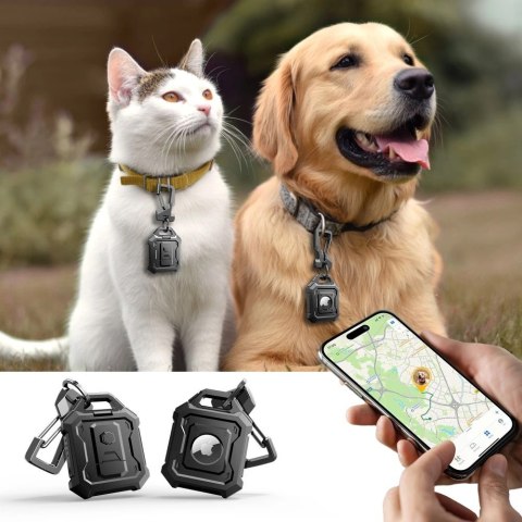 Etui Tech-Protect Kevlar Pro na Apple AirTag 1 / 2 - czarne