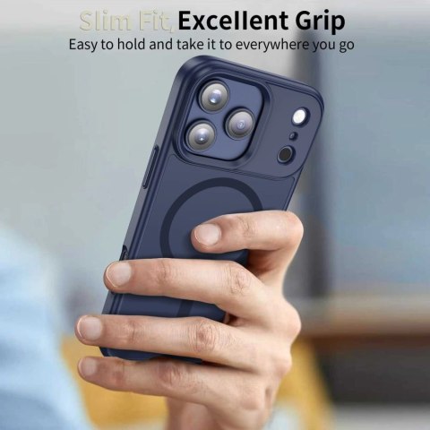 Etui Tech-Protect MagMat MagSafe na iPhone 17 Pro Max - granatowe