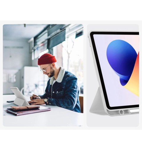 Etui TechProtect SmartCase Pen na Xiaomi Poco Pad M1 / Redmi Pad 2 Pro 12.1 - szare